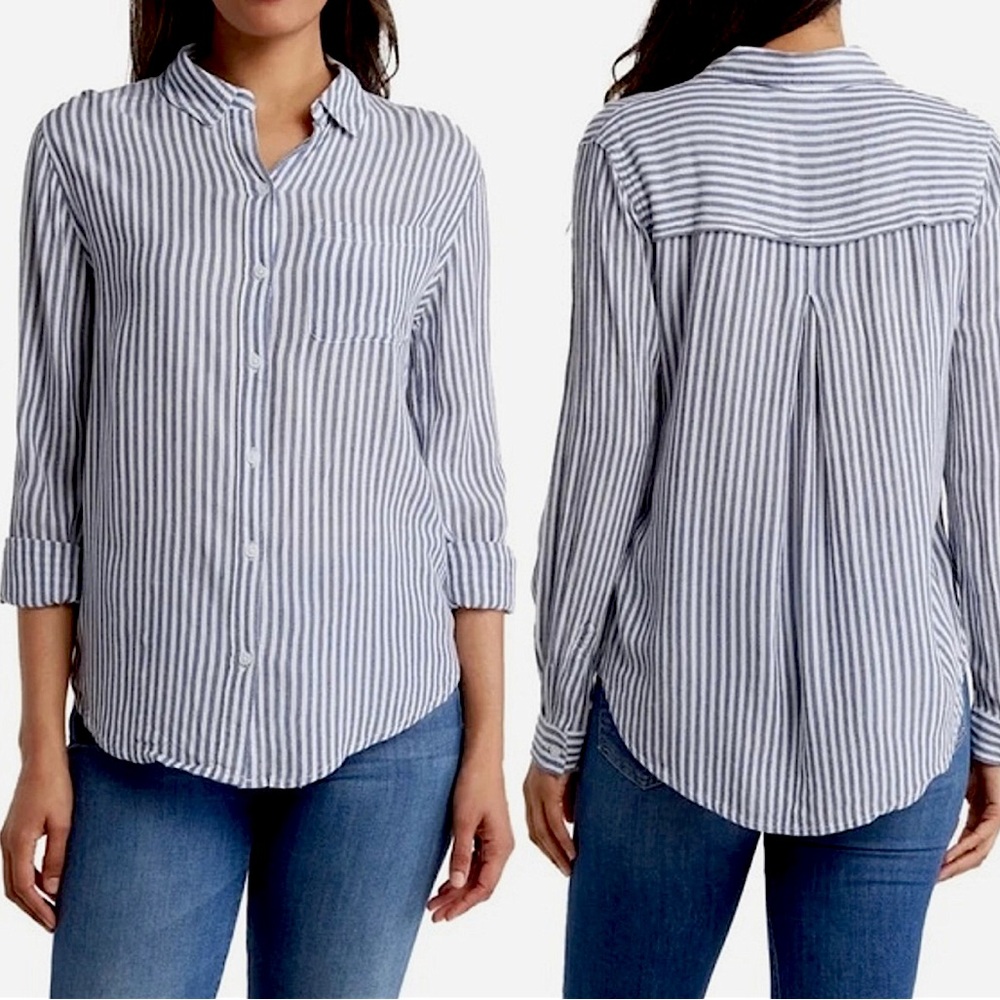 Nordstrom Beachlunchlounge Striped Button-Up Shirt